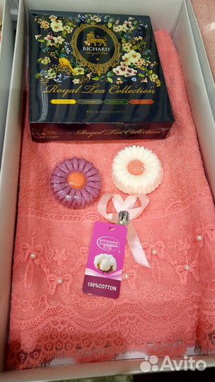 Подарок мыло ручной работы и полотенца