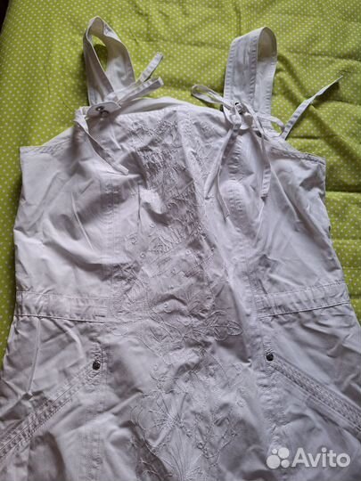 Сарафан белый длинный