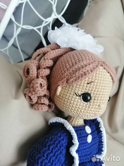Вязаная Кукла ручной работы