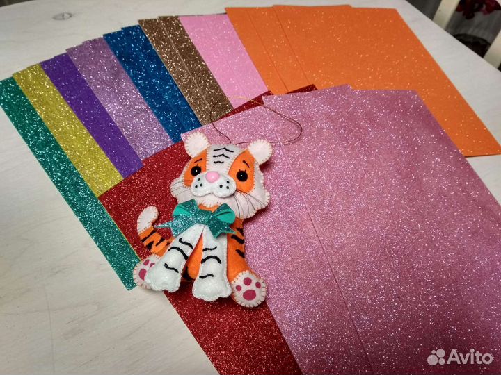 Фоамиран глитерный