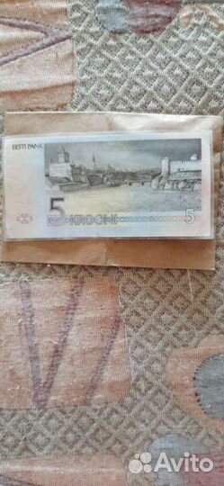 Банкнота Эстония 5крон Пауль Керес нет в обращении