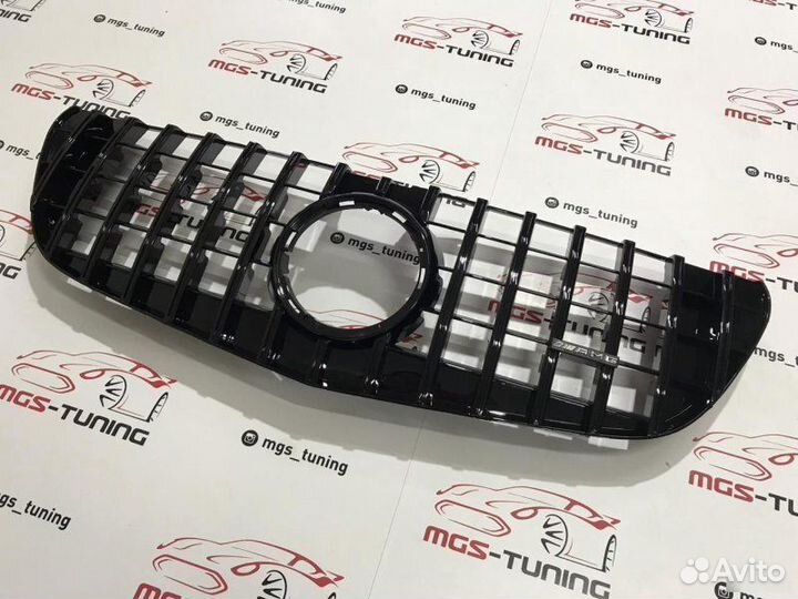 Решетка V-Class GT 14-нв Black Без звезды AMG