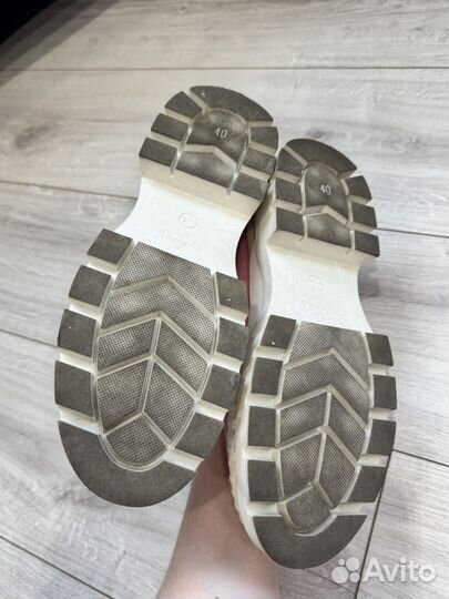 Лоферы женские розовые