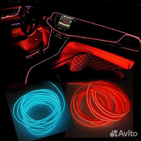Неоновая лента в авто