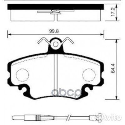 Колодки тормозные передние sangsin brake SP1243