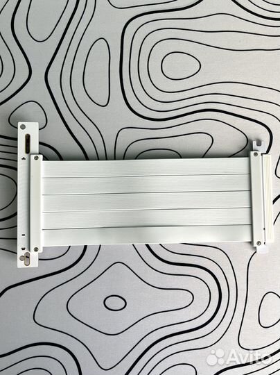 Белый Райзер pcie 4.0 (25 см 90 градусов)