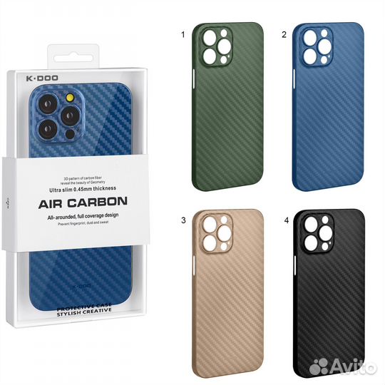 K-DOO Air Carbon новые чехлы для Apple