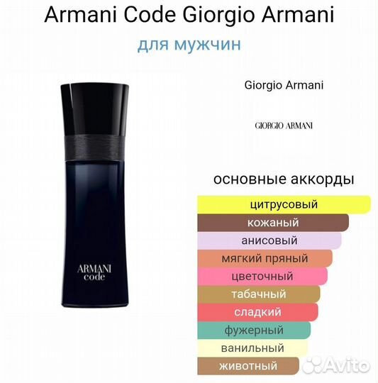 Тестер Armani Code Giorgio Armani 50 мл