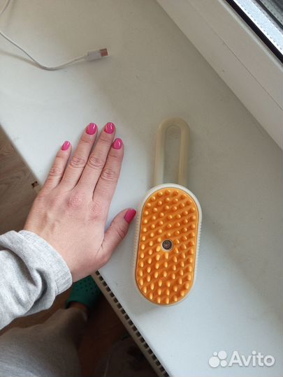 Щетка расческа с паром для собак