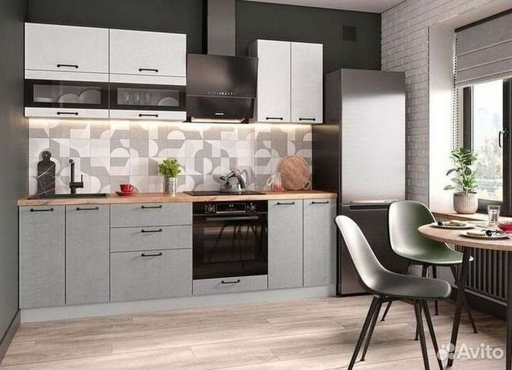 Кухонный ганитур с техникой на заказ
