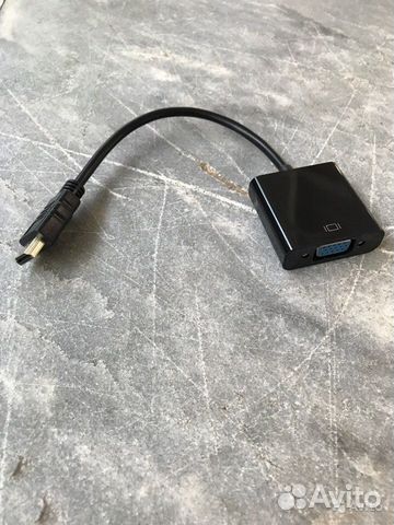 Hdmi to VGA адаптер / переходник / кабель чёрный