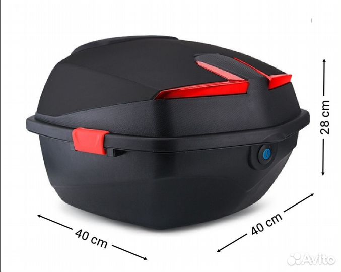 Кофры багажник для мотоцикла черный матовый