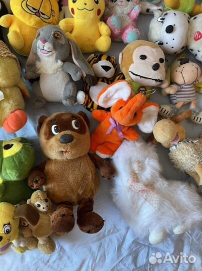 Игрушка мягкая пакетом винни, пикачу, гарфилд