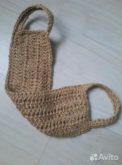 Массажная Мочалка ручной работы из джута