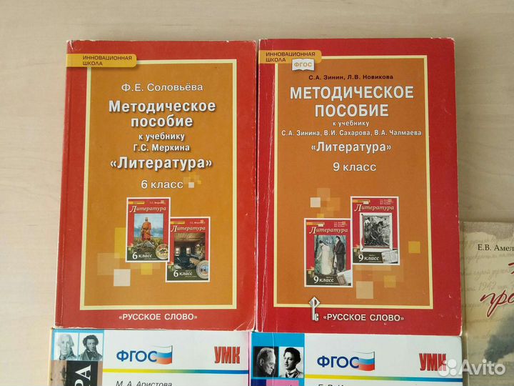 Методические пособия по литературе