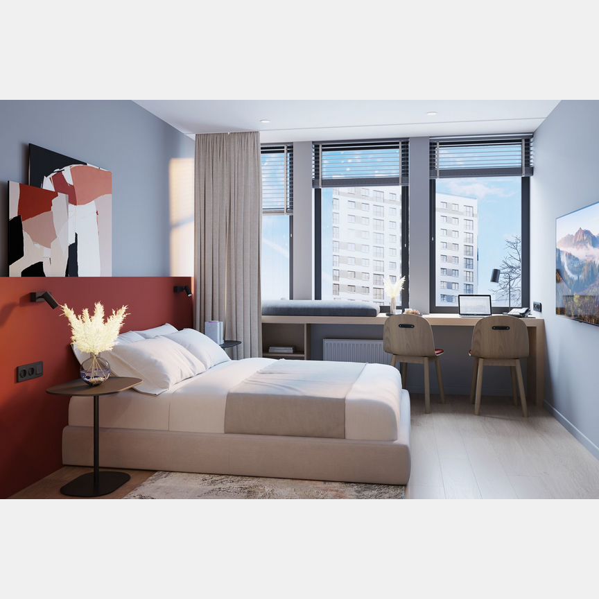 1-к. апартаменты, 46,4 м², 13/15 эт.