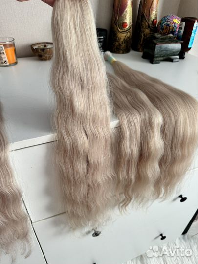 Волосы для наращивания блонд70 см