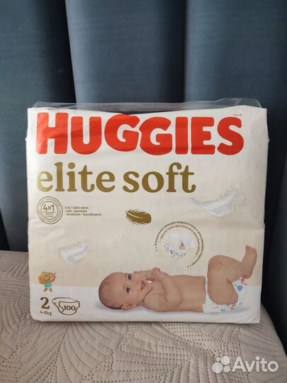Подгузники хаггис elite soft 2
