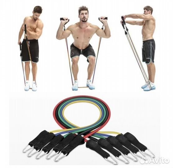 Набор фитнес резинок с еспандеров для фитнеса (Опт