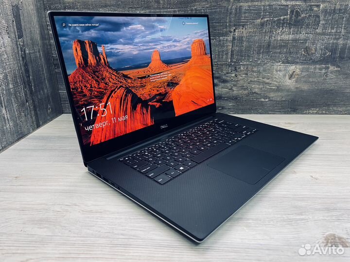 Топовый ноутбук dell 4К Сенсорный на гарантии