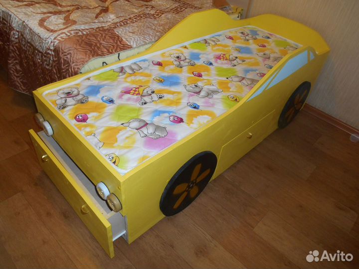 Матрас детский 16060см (кровать машина в подарок)