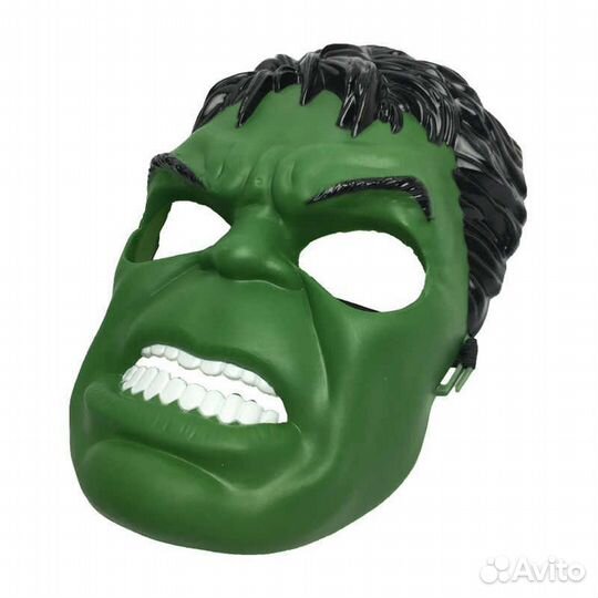 Маска халк hulk плотный пластик