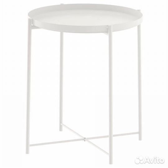 Столик новый gladom IKEA черный/белый