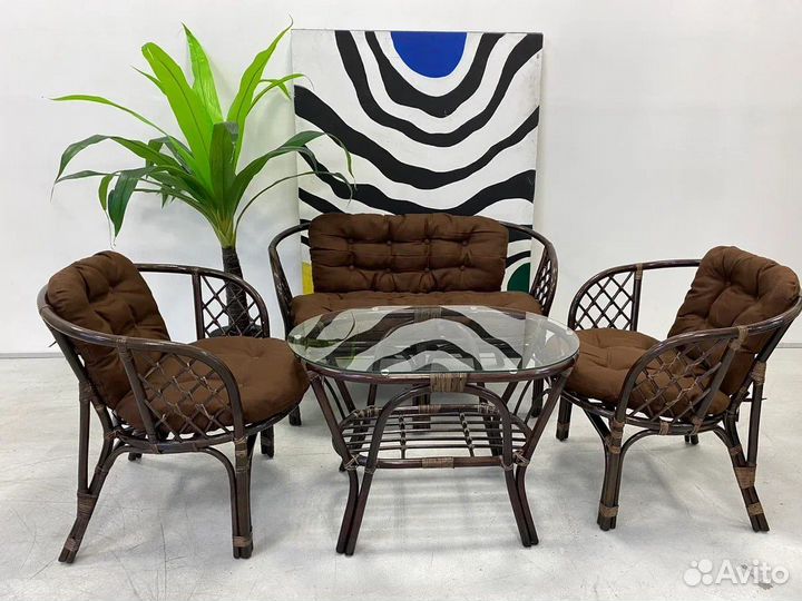 Комплект Багама из натурального ротанга