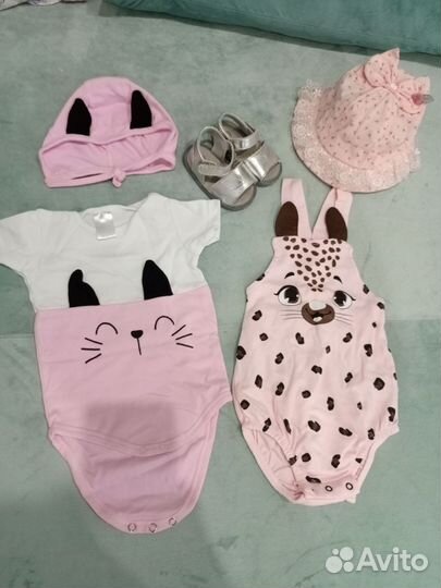 Вещи на девочку 6-10 месяцев