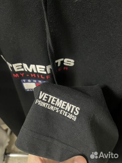 Vetements tommy hilfiger худи