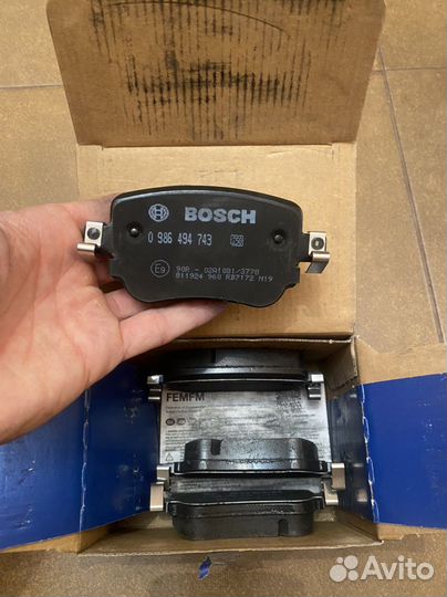 Задние тормозные колодки bosch