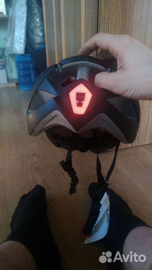 Вело шлем с задним фонарем L (57-61)