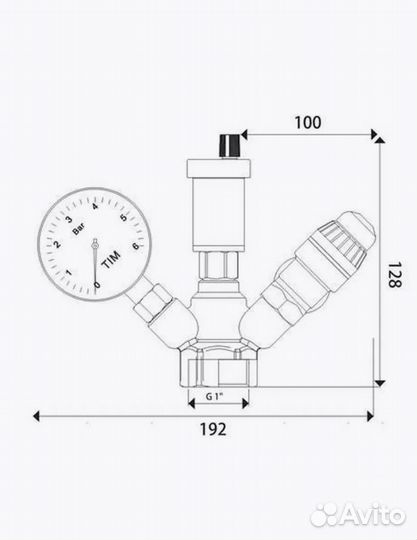 Группа безопасности JH1024-3 для котла мини 1 3 ба