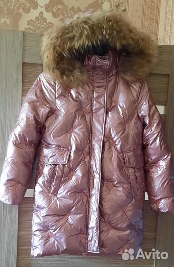 Пальто пуховик для девочки anernuo