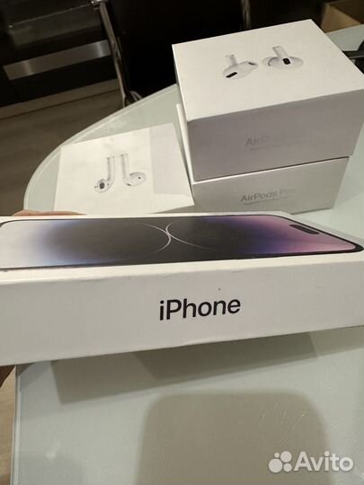 Пустая коробка iPhone 14 pro max
