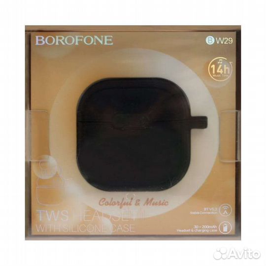 Беспроводные наушники Borofone BW29 черный