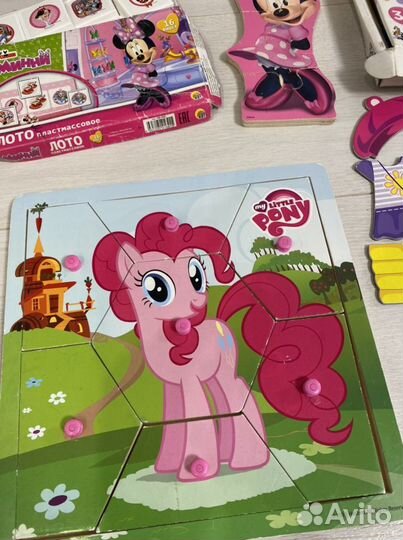 My Little Pony пазл, лото минни, кукла одевашка