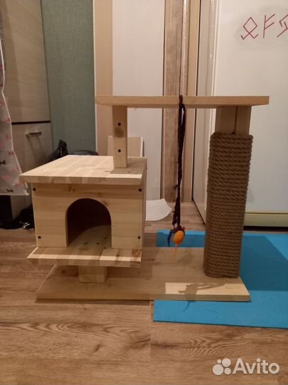 Когтеточка домик для кошки бу