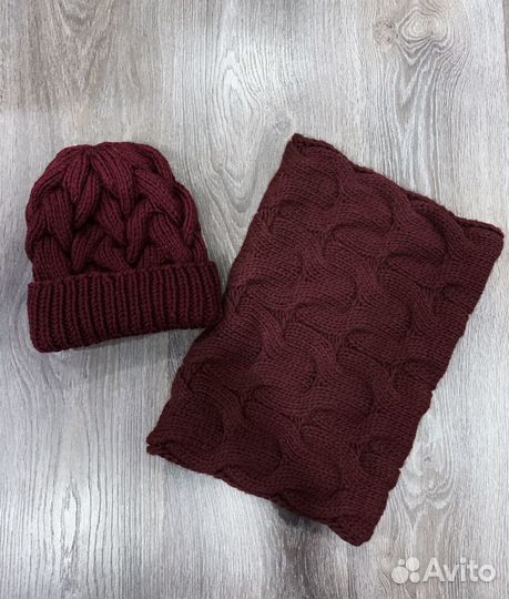 Шапка+снуд