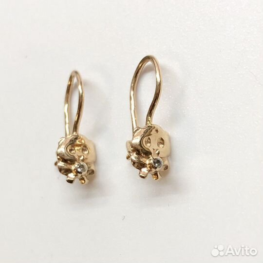 Золотые серьги 585 пробы
