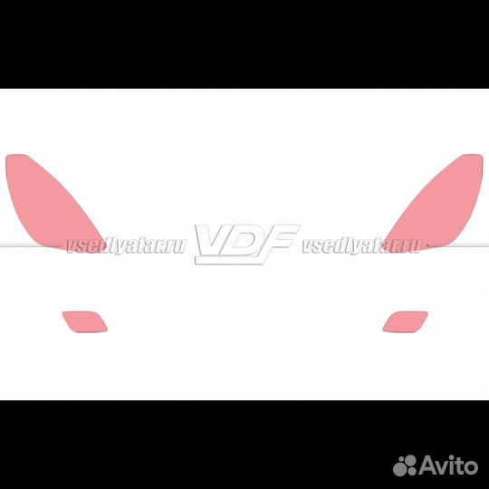 Плёнка для оклейки фар на автомобиле Hyundai H-1