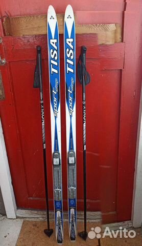 Беговые лыжи детские 140 см + ботинки 35, 37 р-р