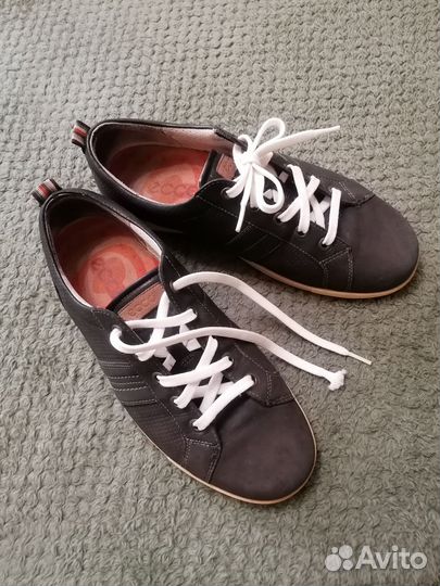 Мужские кожаные кеды ecco 42 размер