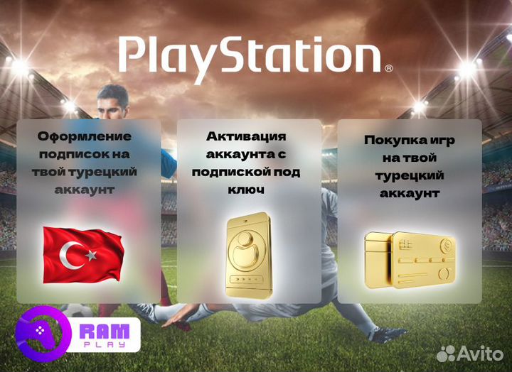 Подписка PS plus PS4 и PS5 + FIFA23