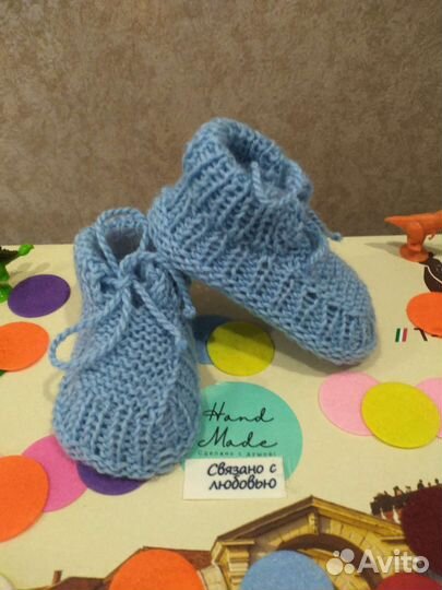 Пинетки вязанные