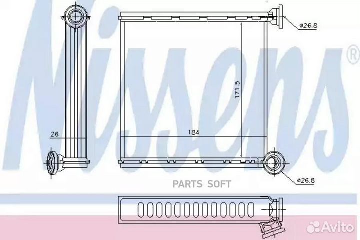 Радиатор отопителя VW golf (2013) 1.4 TSI/TSI blue