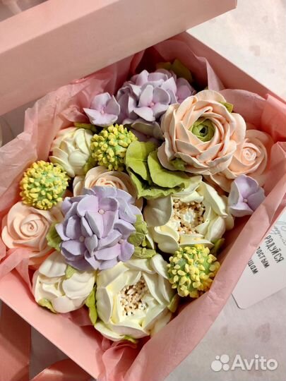 Зефирный букет/зефирный бокс/сладкий подарок