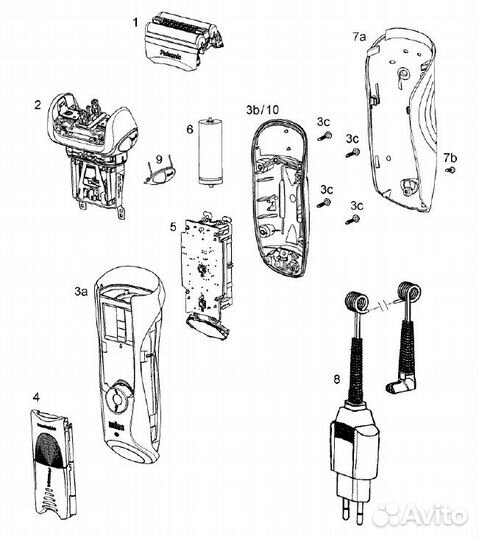 Запчасти для электробритв Braun Series 7