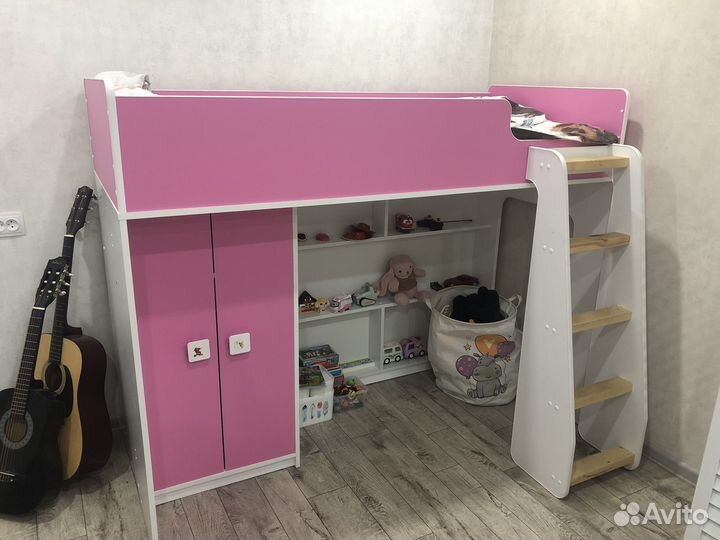 Детская кровать чердак для девочки