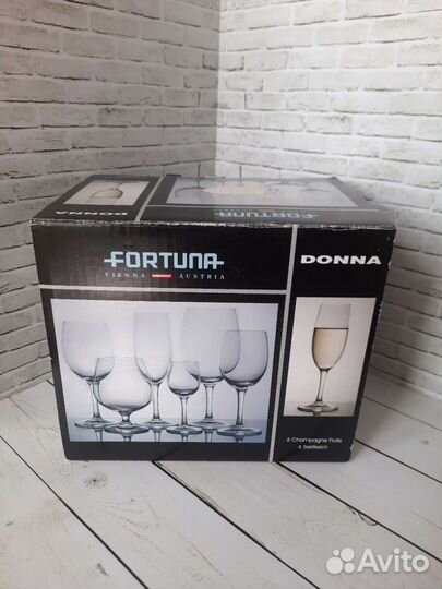 Бокалы для шампанского новые Fortuno donna Австрия